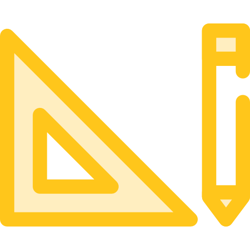 gobernante Monochrome Yellow icono