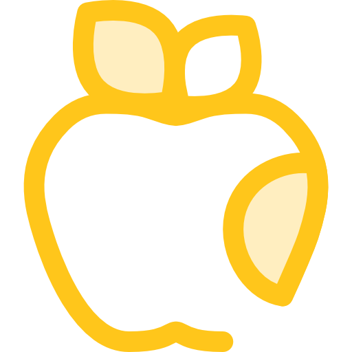 りんご Monochrome Yellow icon