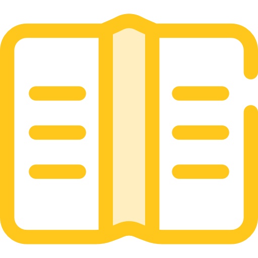 Open book Monochrome Yellow icon