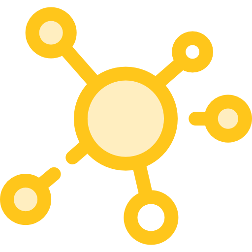 Cells Monochrome Yellow icon