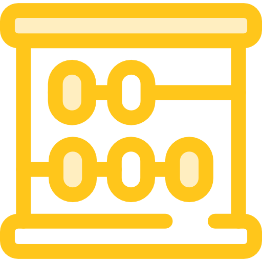 Abacus Monochrome Yellow icon