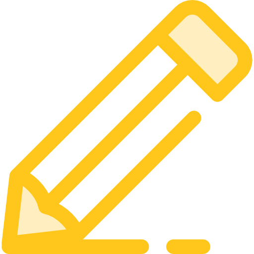 lápiz de color Monochrome Yellow icono
