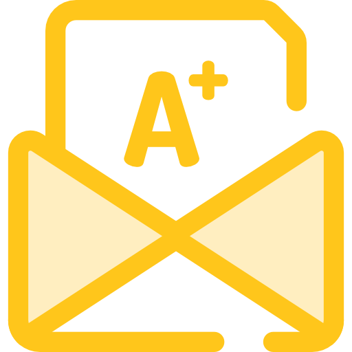lettre Monochrome Yellow Icône
