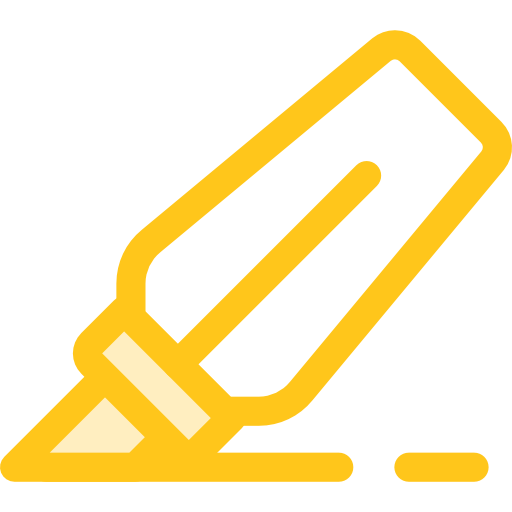 Marker Monochrome Yellow icon