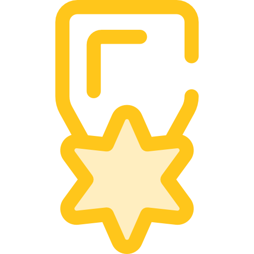 Medal Monochrome Yellow icon