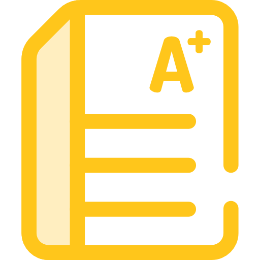 Exam Monochrome Yellow icon