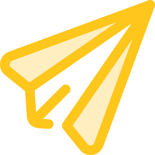 papierowy samolocik Monochrome Yellow ikona