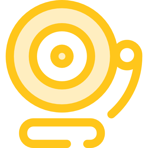 campanella della scuola Monochrome Yellow icona