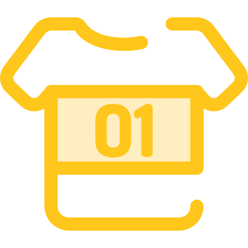 Soccer jersey Monochrome Yellow icon