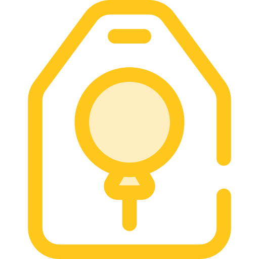 꼬리표 Monochrome Yellow icon