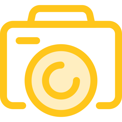 appareil photo Monochrome Yellow Icône