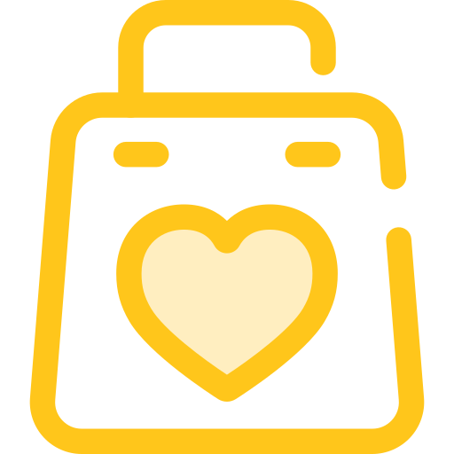 Gift Monochrome Yellow icon