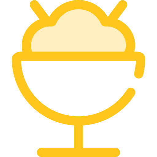 아이스크림 Monochrome Yellow icon