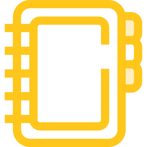 Agenda Monochrome Yellow icon