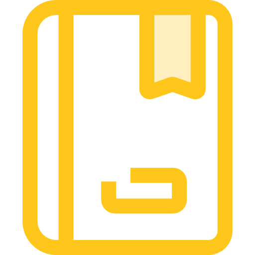 Book Monochrome Yellow icon