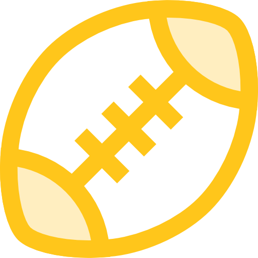 rugby Monochrome Yellow icono