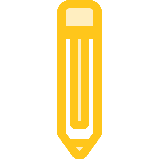 crayon Monochrome Yellow Icône