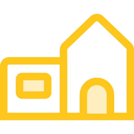 School Monochrome Yellow icon