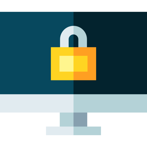 Lock Basic Straight Flat icon