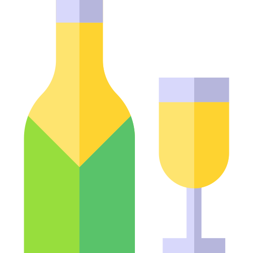 Champagne Basic Straight Flat icon
