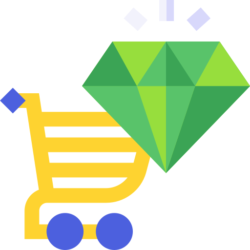 Jewelry store Basic Straight Flat icon