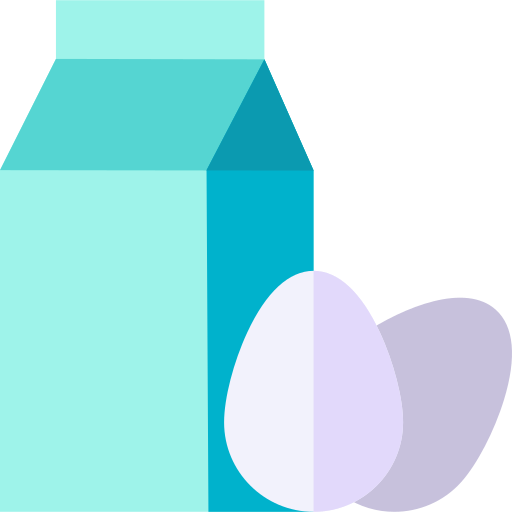 Молочные продукты Basic Straight Flat иконка