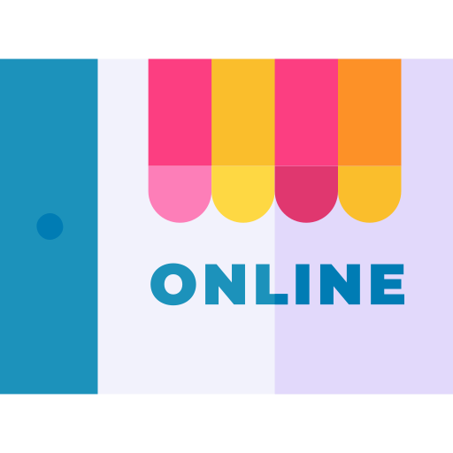 online einkaufen Basic Straight Flat icon