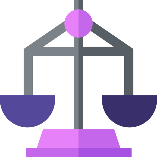 Justice scale Basic Straight Flat icon