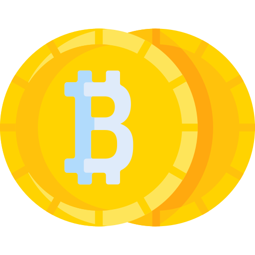 bitcoins Special Flat icoon