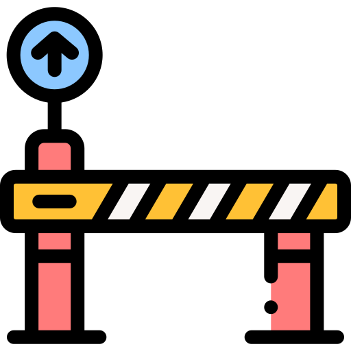 Barrier Detailed Rounded Lineal color icon