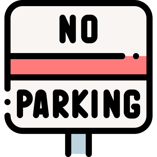 proibido estacionar Detailed Rounded Lineal color Ícone