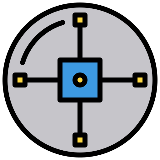criptomoneda xnimrodx Lineal Color icono