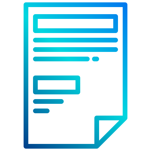 Receipt xnimrodx Lineal Gradient icon