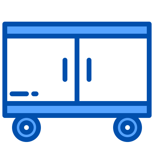 carrinho de entrega xnimrodx Blue Ícone