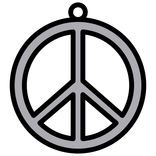 symbole de la paix xnimrodx Lineal Color Icône