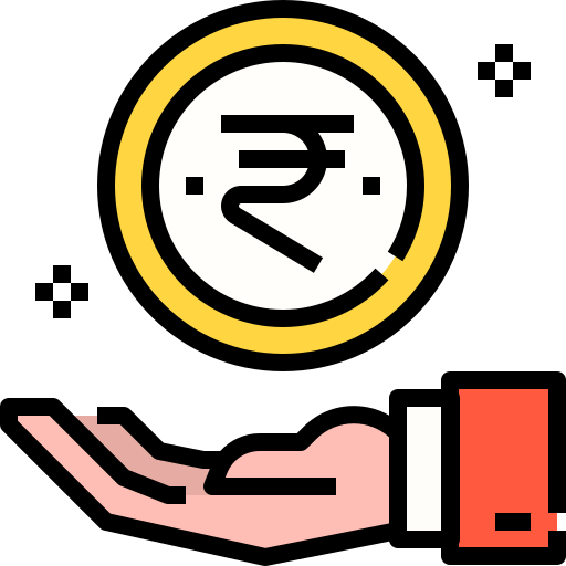 rupia Linector Lineal Color icono