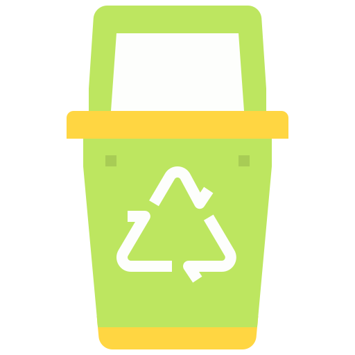 papelera de reciclaje Linector Flat icono