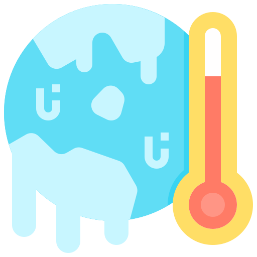 globalne ocieplenie Linector Flat ikona