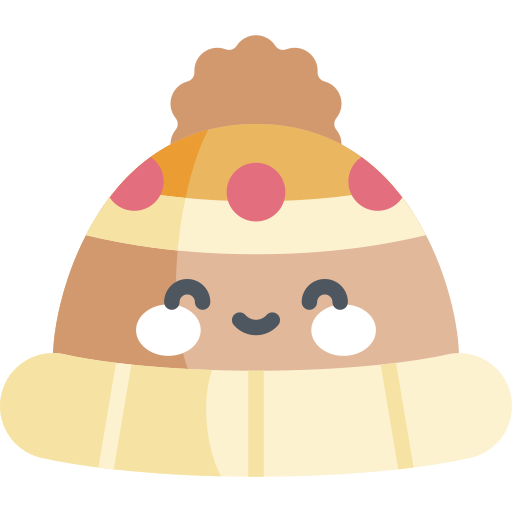 ビーニー帽 Kawaii Flat icon