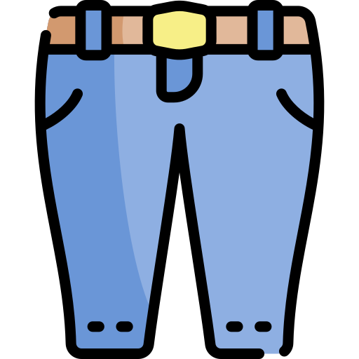 Jeans Kawaii Lineal color icon