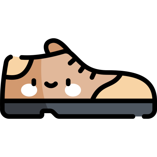 zapato Kawaii Lineal color icono