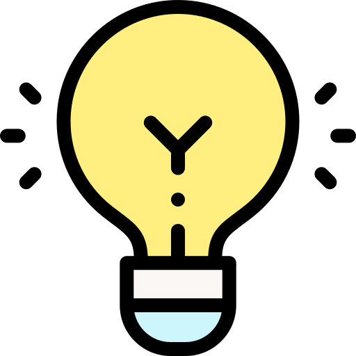 Lightbulb Detailed Rounded Lineal color icon