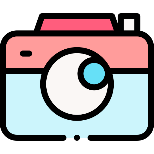 Camera Detailed Rounded Lineal color icon
