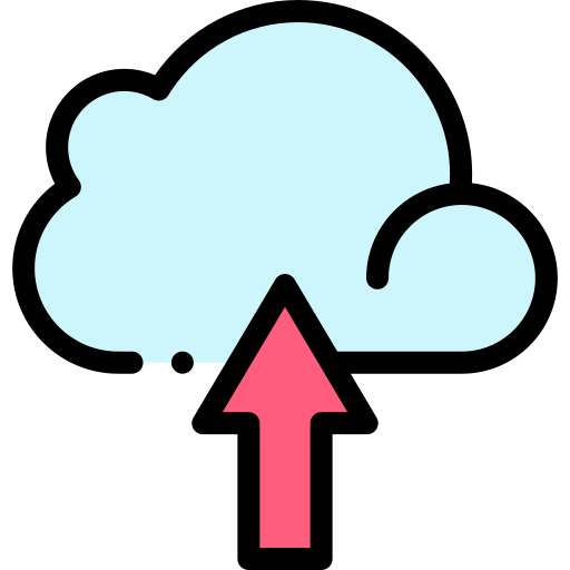computación en la nube Detailed Rounded Lineal color icono