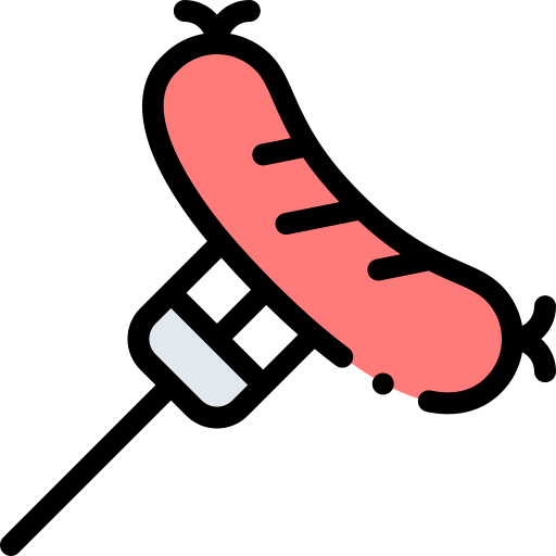 bratwurst Detailed Rounded Lineal color icon