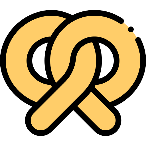 Pretzel Detailed Rounded Lineal color icon