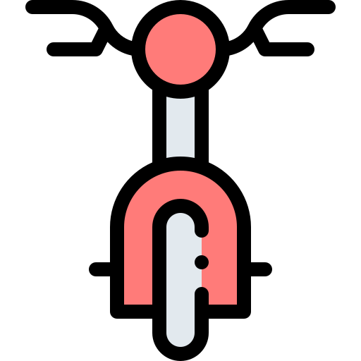 自転車 Detailed Rounded Lineal color icon