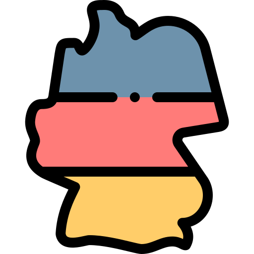 deutschland Detailed Rounded Lineal color icon