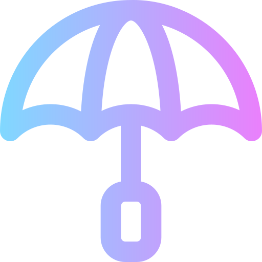 Umbrella Super Basic Rounded Gradient icon