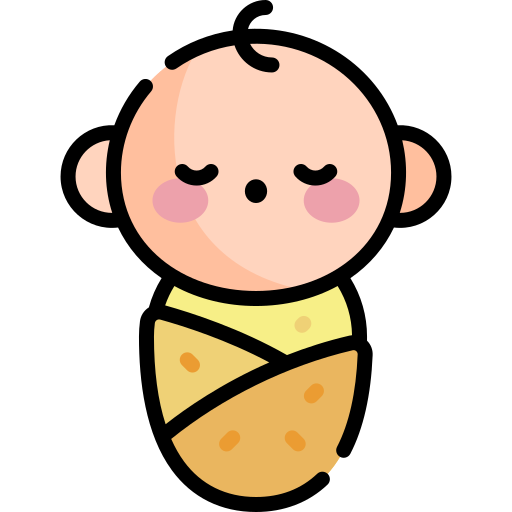 baby Kawaii Lineal color icoon